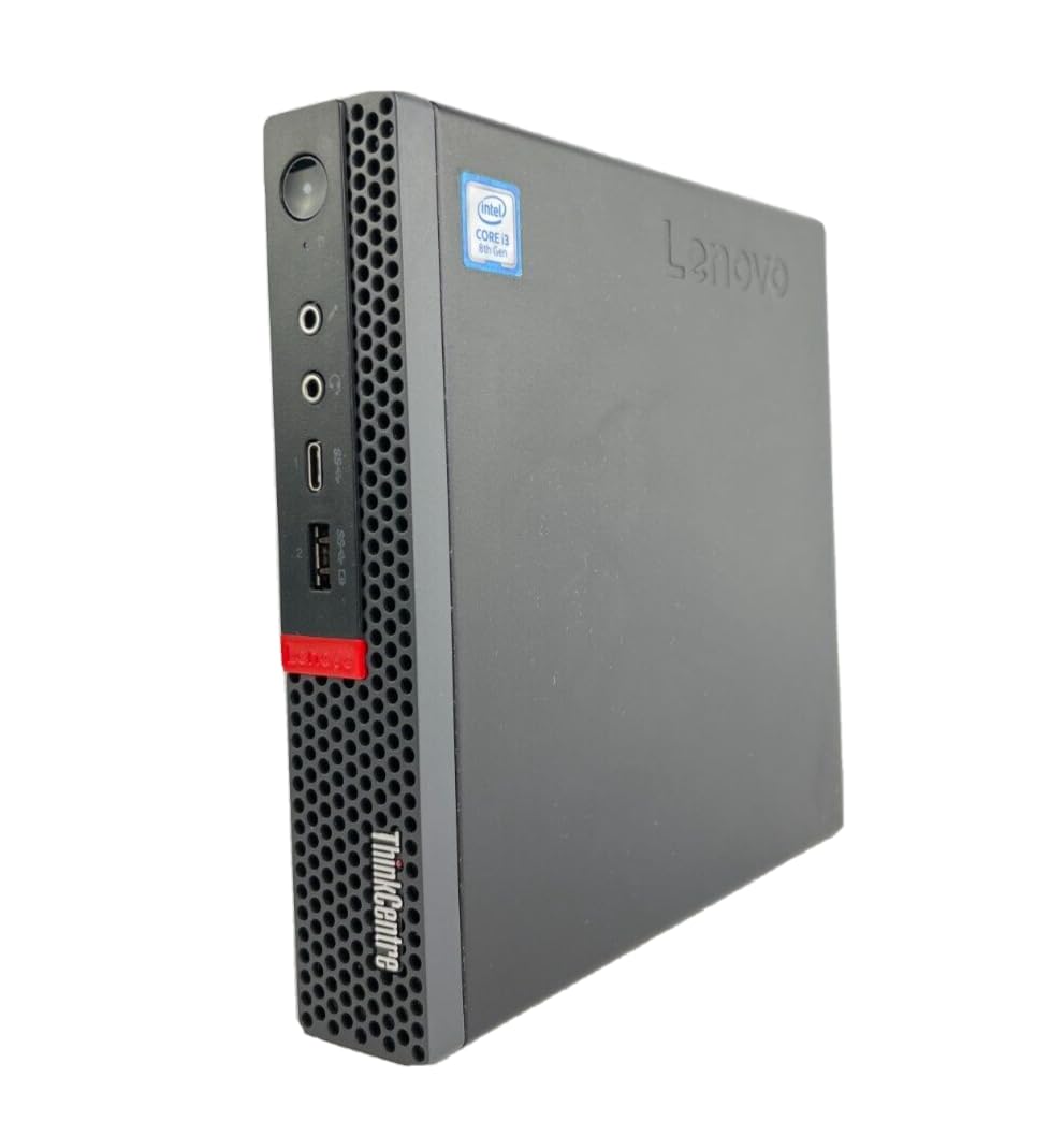 (Refurbished) Lenovo Think center Desktop Mini Pc | Intel Core I3 8Th Gen | Windows 11 | HDMI | WIFI